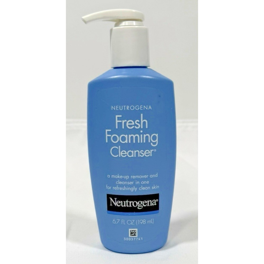 Neutrogena Fresh Foaming Cleanser Unisex 6.7oz Blue Makeup Remover Oil-Free